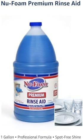 Nu-Foam Premium Rinse Aid - 1 Gallon