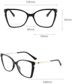 Anti Eye Strain Reading Glasses Blue Light Blocking Oversized Computer Readers Flat Light Mirror Presbyopic Glasses