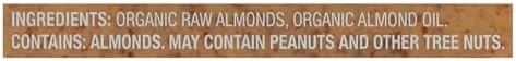 MaraNatha Organic Crunchy Raw Almond Butter, 12 Ounce Jar