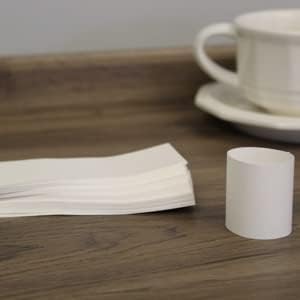 RayLynn Products, Pack of 500 White Premium Napkin Bands, Self-Adhesive 1.5" x 4.25"