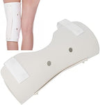Knee Immobilizer Breathable Knee Brace for Men and Women Lightweight Foam Straight Leg Support Knee Splint for Knee Joint Pain Relief(Left leg)
