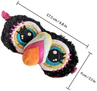 Sleeping Mask Cute Plush Toucan Eye Mask for Boys Comfortable Eye Cover for Travel and Home Rest