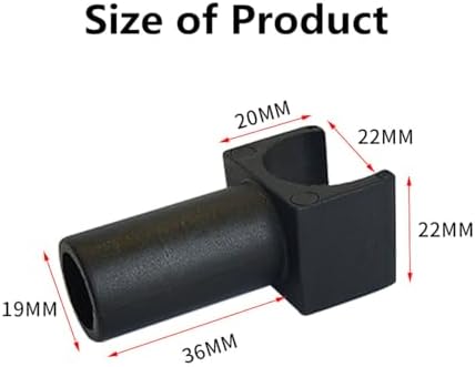 Replacement of The Wheelchair Seat Rail Guide, Fit 7/8 Inch Tubing,Universal Parts for Transports Chairs and Wheelchair(Black -3pcs)