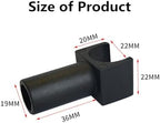 Replacement of The Wheelchair Seat Rail Guide, Fit 7/8 Inch Tubing,Universal Parts for Transports Chairs and Wheelchair(Black -3pcs)