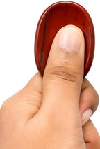 Red Jasper Worry Stone – Natural Thumb Stone for Anxiety Relief, Root Chakra Healing, Meditation, Stress Relief & Pocket Grounding Crystal – Hand-Polished Palm Stone