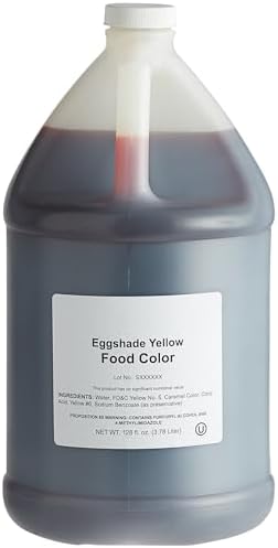 Shank's Yellow Food Coloring - 1 Gallon Jug of Vibrant Yellow Gel Dye for Bulk Food Coloring Needs, Perfect for Baking and Cooking Recipes
