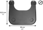 PEPE Mobility Wheelchair Tray with Cup Holder, Removable and Easy-to-Fit Table for Adults, Black, Accessories for Wheelchairs