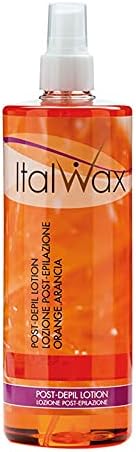 Italwax After Wax Care Lotion - 500ml / 16.95fl.oz - Natural vegetable oil - Orange - Moisturizing and removing waxing residues