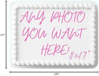 Custom Edible Topper Image Make your Own Cake Image Personalized Birthday (11x17 inches)