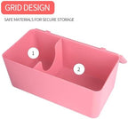 Pad and Tampon Organizer for Bathroom,Sanitary Napkin Holder, Pad and Tampon Organizer for Period, Sanitary Napkin Storage Container, Light Pink