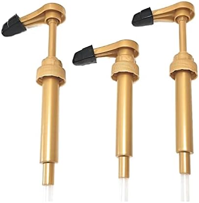 Coffee Syrup Pump with Tip Cover. Fits Torani, DaVinci and Skinny Syrups 750ml (25.4 fl.oz) Bottles (Pack of 3). FDA Compliant. BPA Free. Product of Bayside Traders®