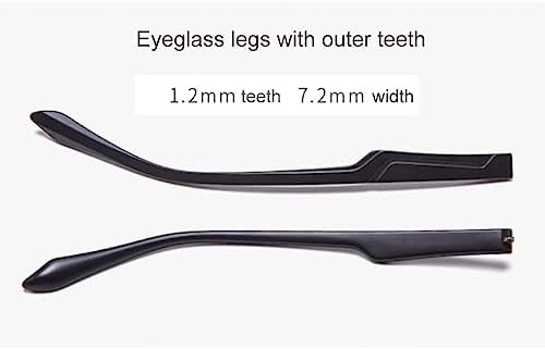 ZEALMAX 1 Pair Glasses Replacement Temple Arm, Eyewear Frame Temple for Repairing Eyeglasses, Black
