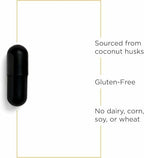 Integrative Therapeutics Activated Charcoal - Digestive & Gut Health Supplement* - Gastrointestinal Support* - Gluten-Free & Dairy-Free - 100 Capsules (50 Servings)