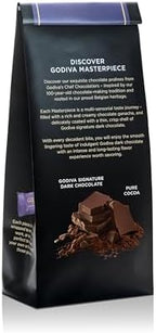 Godiva Masterpiece Dark Chocolate Bag, Individually Wrapped with Ganache Center, Gourmet Gift for Birthday, Holiday, Kosher, Halal, 7oz