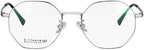 SHINU Blue Light Blockers Computer Glasses Men Women Titanium Frame with Spring Hinge Eyeglasses-8315