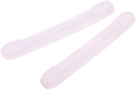 YR Soft Silicone Anti-Slip Eyeglasses Temple Tips Sleeve Retainer,5 pairs (Clear)