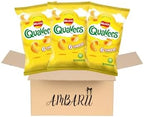 AMBARII Walkers Quavers Cheese Flavored Crisps, Snack Pack, 6 Count, Pack of 3