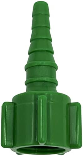 ResOne Swivel Nipple Nut Oxygen Tubing Connector, 10‑Pack – Christmas Tree Barb O2 Hose Adapter with Threaded Swivel Nut, Leak‑Resistant Oxygen Tubing Coupler