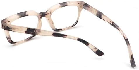 Oprah Style Reading Glasses for men women Square Blue Light Blocking Computer Reader