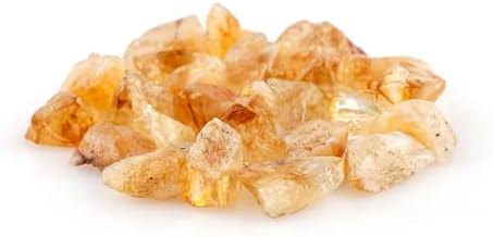 CRYSTALIS 100cts Natural Bi-Color Citrine Raw Crystals, Loose Gemstone Wholesale Bulk Rough Jewelry Making Supply, Chakra And Healing Raw Stones, Wire Wrapping, DIY, Tumbling, Gem Collection