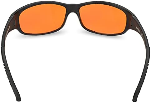 Blue Light Blocking Amber Glasses for Sleep 99.9 Percent Effective - Nighttime Eye Wear - Special Orange Tinted Glasses Help You Sleep and Relax Your Eyes