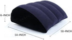 Inflatable Rocking Pillow, Bed Wedges & Body Positioners Pillow, Body Position Cushion, Surface Flocking for Sleeping Traveling Yoga (Breads Shape)