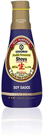 Kikkoman Double Fermented Soy Sauce, Brown, 6.8 Fl Oz