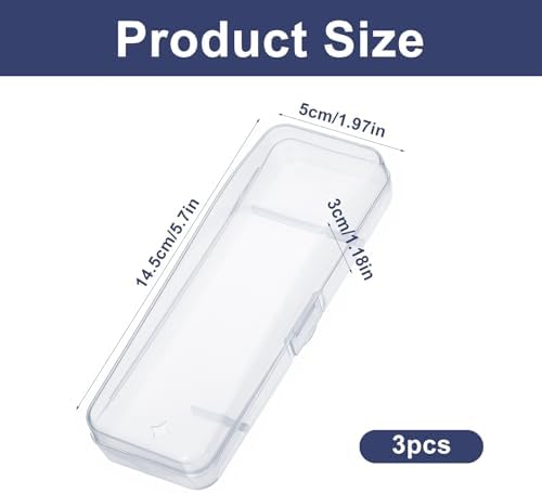 4 Pack Manual Razor Travel Case, Universal Portable Shaver Storage Box, Clear Plastic Shaver Storage Box for Men Razors And Blade Refills Kit