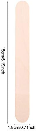 Hair Removal Hard Wax Beans 50pcs Wooden Wax Spatula Tongue Depressor Disposable Facial Mask Hair Remove Cream Applicator Wax Spatula Tongue Depressor Disposable Stick Underarms Back and Chest