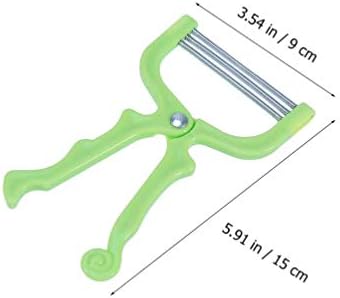 Healifty Spring Epilator Facial Hair Remover Spring Upper Lip Chin Cheeks Neck Stainless Steel Hair Threader 2pcs Set for Chin Cheeks Upper Lip and Neck Green