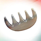 Lurrose Hair Comb Wide Tooth Brush Buffalo Horn Chinese Traditional Trigger Point Therapy Guasha Scraping Massage Comb