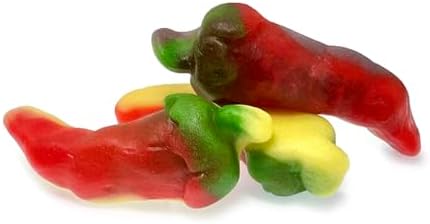 SweetGourmet Spicy Hot Fire Peppers Gummy Candy Bulk | 1 Pound