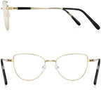 RB. Pilot Retro Cateye Reading Glasses for Women Blue Light Blocking Computer Glasses Spring Hinge Readers