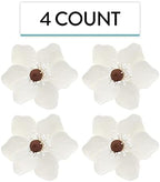 Global Sugar Art Poppy Anemone Sugar Cake Flowers, White, 4 Count by Chef Alan Tetreault