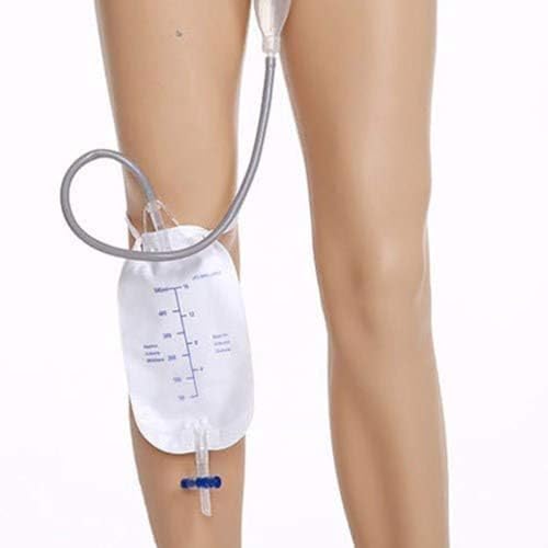 Male Urinal, Urinal Pee Holder, Reusable Wearable Men's Urinal with Elastic Waistband,Collection Urinal Bag with Two 500ml Urine Collection Bag,Large
