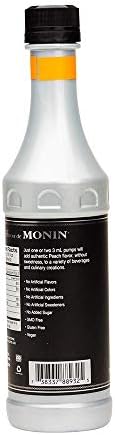 Monin Peach Flavor Concentrate 375ml Bottle