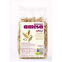 Pack of 12 Organic Amisa Crunchy Spelt 375g