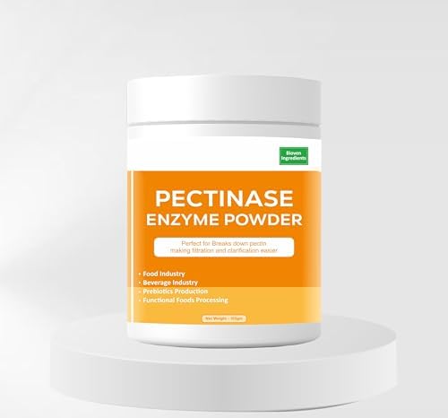 Pectinase Enzyme Powder |Premium Enzyme for Fruit Processing | Pectin-Breaking Enzyme for Juice Clarification & Yield Improvement | 125gm