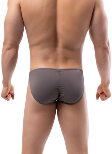 Summer Code Mens Bikini Briefs Soft Breathable Bulge Pouch Underwear Micro Mesh Panties Scrunch Butt Underpants