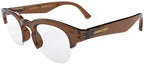 LONDON MOLE® Courier fashion glasses | Clear lens Zeros | Vintage browline frames | Unisex Fit | Spring Hinges