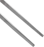 Bonsicoky 15 Inch Stainless Steel Tweezers, Non-Slip Long Straight Tweezers Tongs Tool with Precision Serrated Tips for Aquarium, Garden, Kitchen