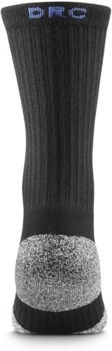 Dr. Comfort Crew Diabetic Socks, Black, Medium