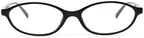 LJCZKA Oval Blue Light Blocking Glasses for Women Men Retro Small Oval Frame Y2K Cat Eye Computer Eyeglasses Clear Lens