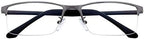 Half Rim Photochromic Gray Reading Glasses Readers