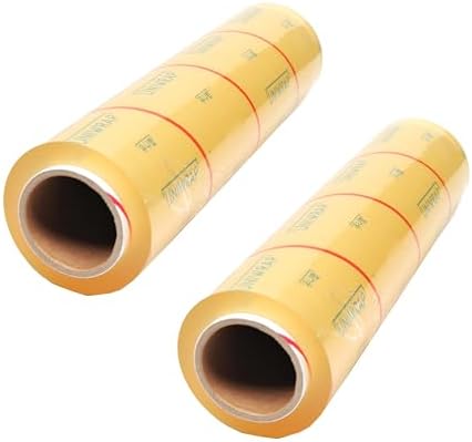 VisionTechShop Uniwrap 2 rolls of Food wrapping Plastic Cling Film for Manual & Automatic Overwrap, 13 micron, 18" x 3379', MADE IN KOREA