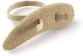 Steins Hammer Toe Crest Cushion and Buttress Pad Reduces Pressure from Calluses and Hammer Toes, Medium Right, Beige, 3 Count