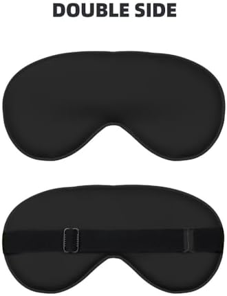 Custom Eye Mask Sleep Masks for Women Men Design Your Own Logo Photo Text Blindfolds, Sleep Eye Cover Gift for Wedding Anniversary Party Favor, PureBlakc