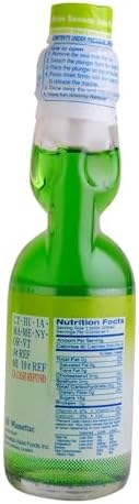 Shirakiku Ramune Drink, Melon, Carbonated Marble Soft Drink of Japan 6.76 oz (Pack of 6)