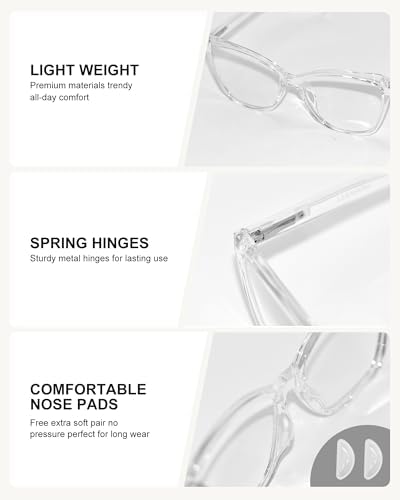 Blue Light Blocking Glasses Women, Cat Eye Blue Light Glasses for Computer Gaming UV Protection & Anti Eyestrain Gift