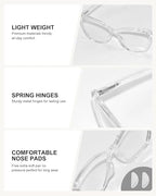Blue Light Blocking Glasses Women, Cat Eye Blue Light Glasses for Computer Gaming UV Protection & Anti Eyestrain Gift